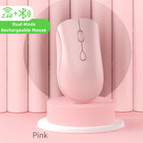 Rechargeable Wireless Bluetooth Mouse 2.4G USB Dual Mode Silent Mouse for iPad Tablet Laptop Phone PC Macbook Gaming Mouse Gamer
