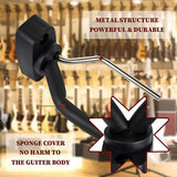 6 Pcs Acoustic Guitar Wall Mount Hanger Hook, Guitar Hanger Black Hanging Head Guitar Holder for Guitars, Bass, Ukulele