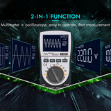 2 In 1 Oscilloscope Multimeter Portable Analog Bandwidth 20KHz 200Ksps Current Intelligent Digital Diode Tester With Bar Graph