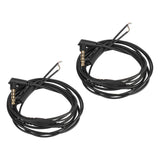 2Pcs 3.5mm Plug Earphone Repair Cable Oxygen Free Copper Lossless Headphone Sound Wire Replacement with Mic 1.2m for DIY