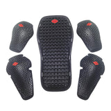 5Pcs Soft TPE Motorcycle Clothing Protective Armor Riding Flexible Moto Gear
