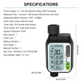 KKmoon Watering timer Electronic Irrigation Regulator Automatic Irrigation Timer with LCD Screen Waterproof Sprinkler Controller