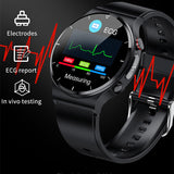 E88 Health Smart Watch Blood Sugar Men ECG+PPG Body Temperature Blood Pressure Heart Rate Wireless Charger Smartwatch HD