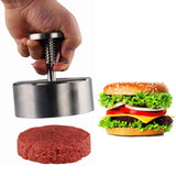 Burger Press Stainless Steel Adjustable Hamburger Patty Maker Patty Making Mold Kitchen Tool