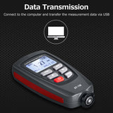 DT-156 LCD Coating Thickness Tester Fe/NFe Paint Thickness Gauge Meter Car Paint Depth Gauge Tester 0~1800μm with Calibration