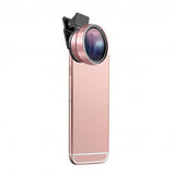 2022.Universal Mobile Phone Lens 2 in 1 Universal 37mm 0.45X 49UV Wide Angle Macro Cell Phone Camera Lens Kit Phone Accessories