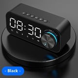 2022.Wireless Speaker Bluetooth Speaker Bluetooth Mini Alarm Clock Portable Support TF Card Mirror Voice Broadcast