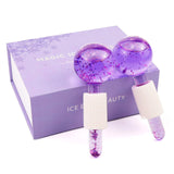 High Quality 2pcs/Lot Large Beauty Ice Hockey Energy Beauty Crystal Ball Facial Cooling Ice Globes Water Wave For Face and Eye