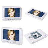 Video Intercom Doorbell 7'' TFT LCD Wired Video Door Phone System Visual Indoor Monitor 700TVL Outdoor IR Camera Support Unlock