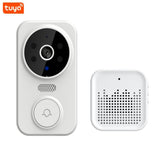 Tuya Smart Video Doorbell Wireless 480P HD Camera PIR Motion Detection IR Alarm Security Door Bell 2.4G WiFi Intercom VideoCall