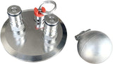 3” Tri Clamp(91mm OD) Ball Lock Convert Lid with Gas Post Beer Post PRV 60cm Silicone Hose Homebrew Kegging Equipment