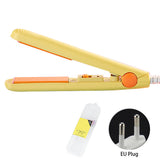 2 In 1 Home Cute Mini Hair Straightener Splint Ergonomic Anti-skid With Box Electric Wired Flat Iron Ceramic Styling Tools