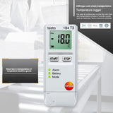 USB Temperature Data Logger testo 184 T3 for Warehouse Storage Laboratory Continuous Monitor Cold Chain and Transport Process
