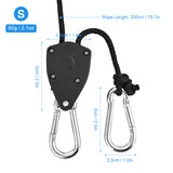 4pcs Pulley Ratchets Heavy Duty Rope Clip Hanger Lifting Pulley Lanyard Hanger Kayak And Canoe Boat Bow Rope Lock Tie Down Strap