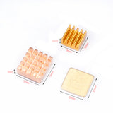 12 pcs Lot Raspberry Pi 3 Heat Sink Copper Aluminum Heatsink Radiator Cooler Kit for Raspberry Pi 3B+ Plus 2