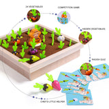 Creative Simulation Vegetable Memory Board Game Farm Carrot Pulling Board Game Early Education Toy Gift For Kids Children