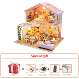 New Diy Dollhouse Kit Wood Little House Miniature Building For Adult Baking Cake Room Kids Toys Doll House Furniture Accessories
