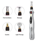 Body Massage Tools Electric Meridians Acupuncture Massage Pen Body Relaxing Guasha Health Care Massager US Plug 100-240V