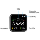 Multi CO2 Meter Air Quality Monitor Detector 3-in-1 Thermohygrometer Humidity Detect Gas Analyzer Carbon Dioxide Tester Detector