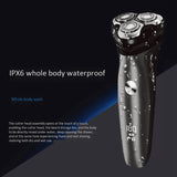 Rechargeable Electric Shaver 3D Triple Floating Blade Heads Shaving Washable Cordless Beard Trimmer for Men