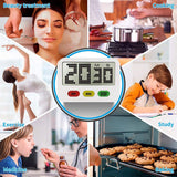 Kitchen Timer, Magnetic Timer Kitchen Alarm Clock with Big Digits, Loud Alarm, Digital Timer for Cooking Sports Games