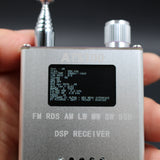 Handheld Radio Receiver ATS100 si4732 150K~30MHz 64M~108MHz FM RDS AM LW MW SW SSB LCD Display with Whip Antenna