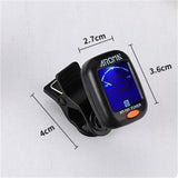 Multifunction Adjustable Clip-on Guitar  Tuner 360 Degree Rotation Lcd Display Ukulele Bass Instrument Electronic Digital Tuner