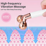 3D Facial Roller &amp; T Shape Face Massager Kit Face Lift Massager 24k Gold Beauty Bar Anti Wrinkles Skin Tightening Skin Care Tool