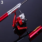 Telescopic Mini Pen Shape Portable Pocket Fish Spinning Rod Pole with Fishing Reel