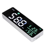 Sound Level Meter Wall Hanging Sound Level Meter 11in Large LED Display Screen Temperature Humidity Meter for Classroom