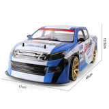 1:10 70Km/H 2.4G RC Car 4WD Double Battery High Power LED Headlight Racing Truck Drift Racing Car