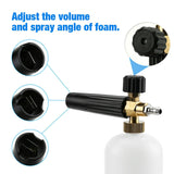 Snow Foam Lance Auto Pressure Washer Jet Quick Release Foam Sprayer with 1/4'' Inch Quick Connector &amp; 5 Washer Nozzle Tips