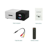 YG300 LCD LED HD Projector 1080P Home Cinema Outdoor Movie Projectors Wireless Streaming Mini Projector EU./US/UK/AU