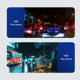 Dual Lens Car DVR Dash Cam Video Recorder G-Sensor 1080P Front And Inside Camera 3.16"IPS Screen Dash Cam for Uber Taxi Driver