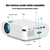 P62 Home Theater LED USB Video Beamer For Mobile Phone Mini Projector Android 4500 Lumens 1920*1080P Supported Miracast