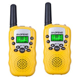 2Pcs Baofeng BF-T3 UHF462-467MHz 8 Channel Portable Two-Way 10 Call Tones Radio Transceiver for Kids Kid Walkie Talkie