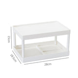 Multifunctional Shelves Double-layer Storage Shelf Desktop Storage Rack Plastic Desk Shelves Cosmetic Sundries Organizer Storage