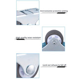8 Pcs Mute Chair Caster Wheels Heavy Duty Chair Rollers Universal Casters