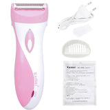 Kemei KM-3018 Electric Rechargeable Lady Shaver Hair Remover Epilator Shaving Wool Scraping EU For Whole Body Use