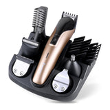 6in 1 USB Rechargeable Hair Trimmer Household Electric Hair Clippers Multifunctional Nose Hair Cut Machine Shaving Beard Razor