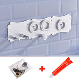 Universal Hair Dryer Holder Wall Mount Self Adhesive Black Silver Hairdryer Hanger Storage Rack For Dyson Bathroom Organizer
