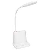 LED Desk Lamp with Pen Holder & Phone Stand, Desk Light,Table Lamp with USB Port,Press Control for Bedroom Reading