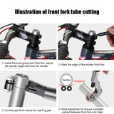 1PC Mountain Bike Front Fork Pipe Cutter MTB Road Bicycle Head Tube Pipe Handlebar Seat Post Cutting Cycling Bicycle Repair Tool