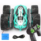 Free Dropshipping 360 Degree Flip Kids Robot RC Cars Toys for Gifts RC Car 2.4G 4CH Stunt Drift Deformation Buggy Car Roll Car