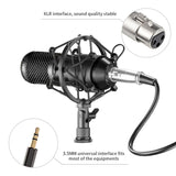 Professional Microphone XLR Wired Handheld Mic Vocals Recording Studio Condenser Microphone for Gaming PC Karaoke Portable Mic
