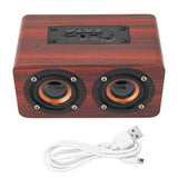 Retro Bluetooth Speaker Built in Mic Full Frequency 90Hz-20KHz Portable Wireless Speaker Supports Memory Card USB AUX MP3