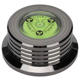 Record Weight Stablizer Aluminum Turntable Disc Clamp with Bubble Leveling for LP Record Player 50Hz Vinyl Record Clamp