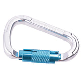 Aluminum Outdoor Climbing Carabiner 25KN D-Ring Keychain Clip Hook Locking Auto Locking Carabiner