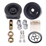 Male Sandwich Fitting Adapter Kit 3/4-16 M20 x1.5 Oil Filter Cooler Sandwich Oil Filter Relocation