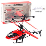 Two-Channel Suspension RC Helicopter Drop-resistant Induction Suspension Aircraft Charging Light Aircraft Kids Toy Gift for Kid